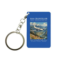 Thumbnail for Cessna 414A Chancellor - Poster - Key Chain - Blue