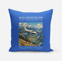 Thumbnail for Cessna 414A Chancellor - Poster - Pillow - Blue