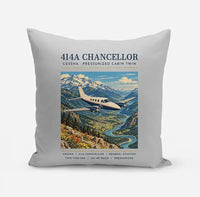 Thumbnail for Cessna 414A Chancellor - Poster - Pillow - Light Gray