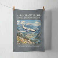 Thumbnail for Cessna 414A Chancellor - Poster - Towel - Gray