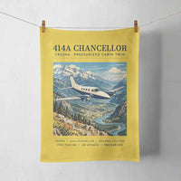 Thumbnail for Cessna 414A Chancellor - Poster - Towel - Yellow