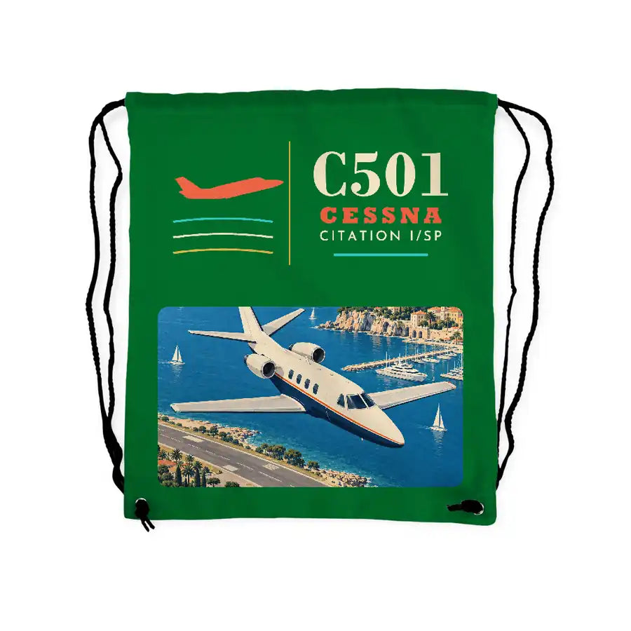 Cessna 501 Citation I SP - Drawstring Bag - Classic - Green