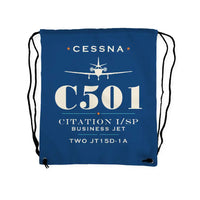 Thumbnail for Cessna 501 Citation I SP - Drawstring Bag - Heritage - Blue