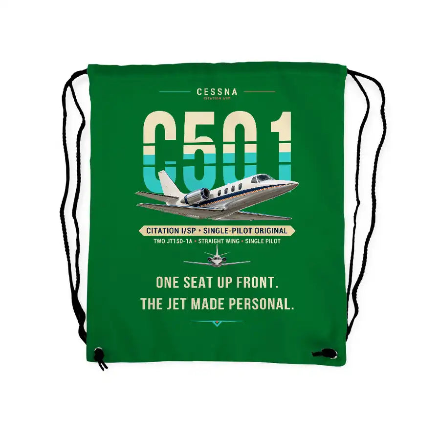 Cessna 501 Citation I SP - Drawstring Bag - Original - Green