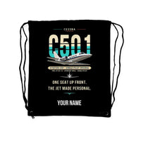 Thumbnail for Cessna 501 Citation I SP - Drawstring Bag - Original + Name - Black