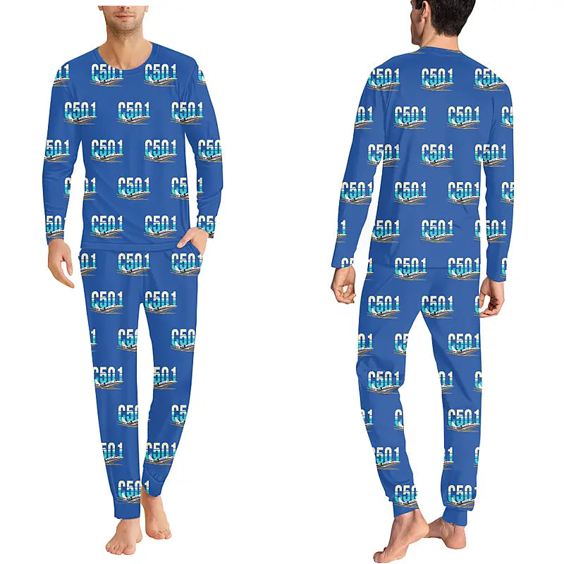 Cessna 501 Citation I SP - Men Pajamas - Original Pattern - Blue