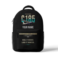 Thumbnail for Cessna A185F Skywagon - 3D Backpack - Original + Name - Black