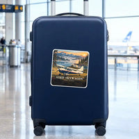 Thumbnail for Cessna A185F Skywagon - 3D - Square Sticker - Suitcase