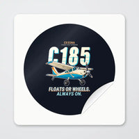 Thumbnail for Cessna A185F Skywagon - Cartoon - Circle Sticker - Peel
