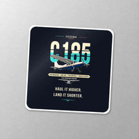 Thumbnail for Cessna A185F Skywagon - Original - Square Sticker - Close-up