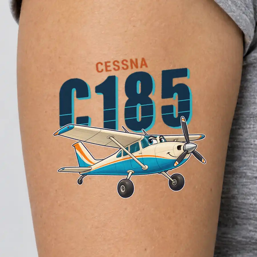 Cessna A185F Skywagon - Tattoo - Cartoon