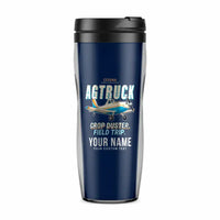 Thumbnail for Cessna A188B AgTruck - Cartoon + Name - Plastic (No Holder) - Dark Blue