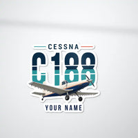 Thumbnail for Cessna A188B AgTruck - Original Die-Cut + Name - Die-Cut - White Car