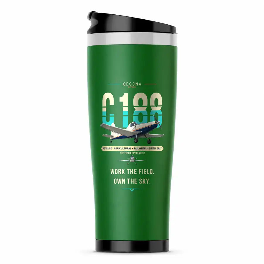 Cessna A188B AgTruck - Original - Stainless Steel (No Holder) - Green
