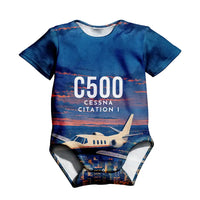 Thumbnail for Cessna Citation 500 - Citation I 3D All-Over Print Clothing - Baby Bodysuit - 3D