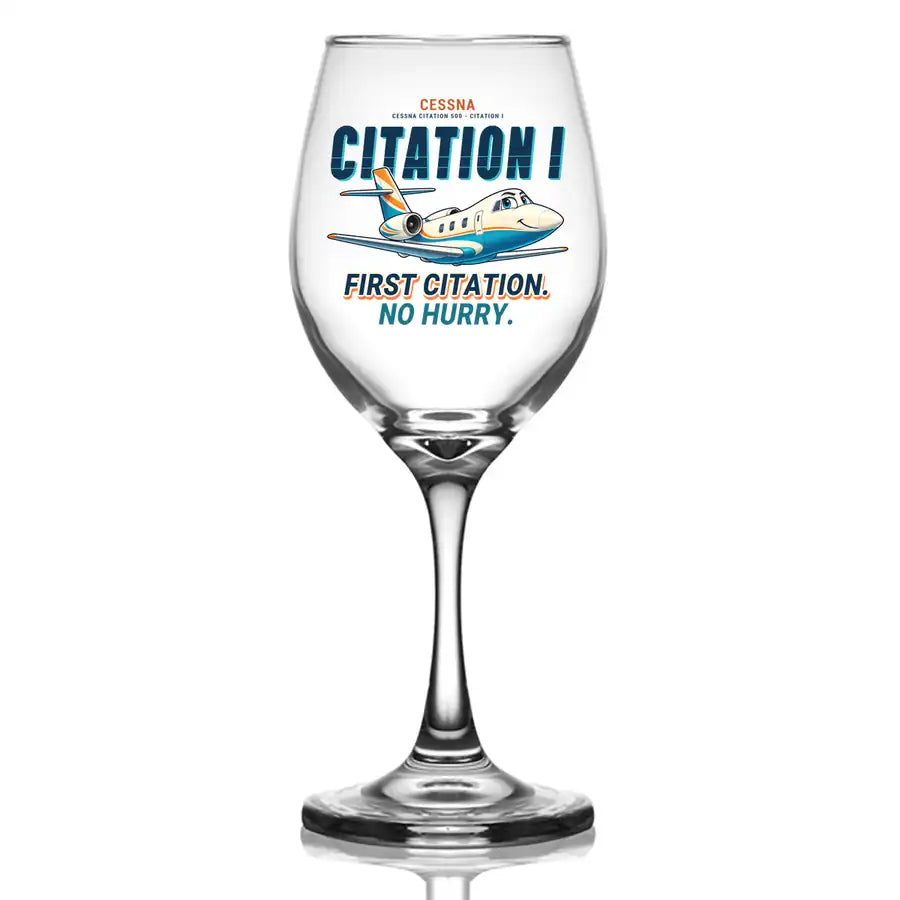 Cessna Citation 500 - Citation I - Cartoon - Wine Glass