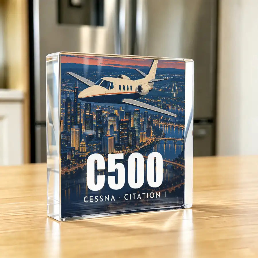 Cessna Citation 500 - Citation I - Crystal Ornament - 3D - Kitchen