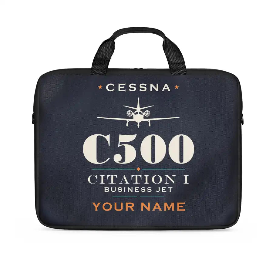 Cessna Citation 500 - Citation I - Heritage + Name - Laptop Bag