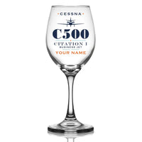 Thumbnail for Cessna Citation 500 - Citation I - Heritage + Name - Wine Glass