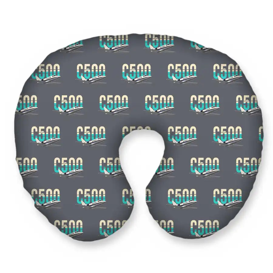 Cessna Citation 500 - Citation I - Original Seamless - Travel Pillow - Grey