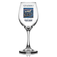 Thumbnail for Cessna Citation 500 - Citation I - Poster + Name - Wine Glass