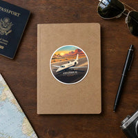 Thumbnail for Cessna Citation 550 - Citation II - 3D + Name - Circle Sticker - Notebook