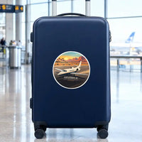 Thumbnail for Cessna Citation 550 - Citation II - 3D + Name - Circle Sticker - Suitcase
