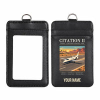 Thumbnail for Cessna Citation 550 - Citation II - Poster - ID Card Holder - Black + Name