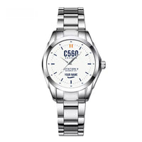 Thumbnail for Cessna Citation 560 - Citation V - Classic - White + Name - Stainless Steel Band - For Children and Women