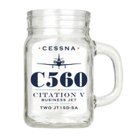 Thumbnail for Cessna Citation 560 - Citation V - Heritage - Cocktail Glass (Mason Jar)