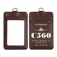 Thumbnail for Cessna Citation 560 - Citation V - Heritage - ID Card Holder - Dark Brown