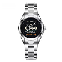 Thumbnail for Cessna Citation 560 - Citation V - Heritage + Name - Stainless Steel Band - For Children and Women