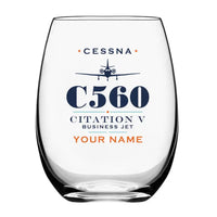 Thumbnail for Cessna Citation 560 - Citation V - Heritage + Name - Water & Drink Glass