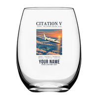 Thumbnail for Cessna Citation 560 - Citation V - Poster + Name - Water & Drink Glass