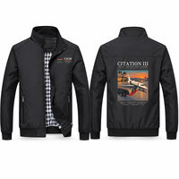 Thumbnail for Cessna Citation 650 - Citation III Stylish Jackets - Stand Collar - Poster - Black