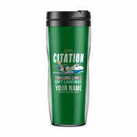 Thumbnail for Cessna Citation Bravo - Cartoon + Name - Plastic (No Holder) - Green