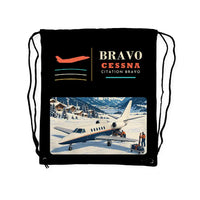 Thumbnail for Cessna Citation Bravo - Drawstring Bag - Classic - Black