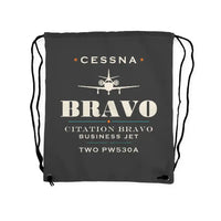 Thumbnail for Cessna Citation Bravo - Drawstring Bag - Heritage - Gray