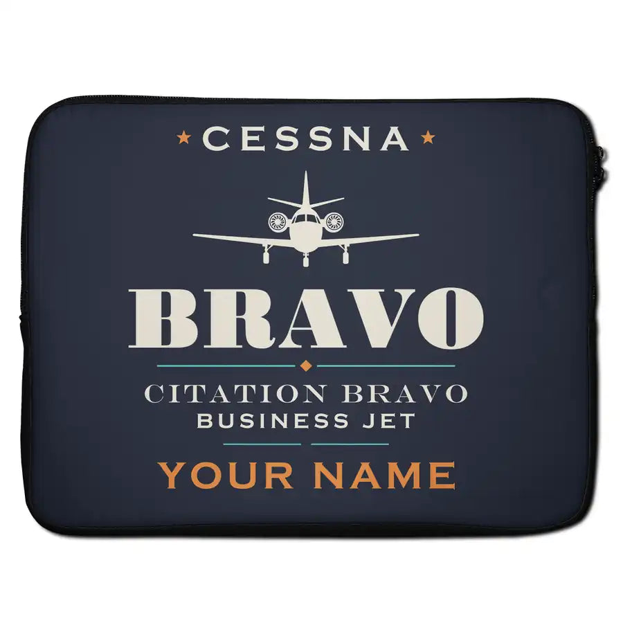 Cessna Citation Bravo - Heritage + Name - Laptop Sleeve