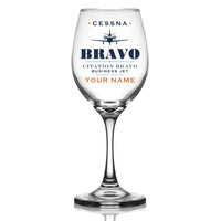 Thumbnail for Cessna Citation Bravo - Heritage + Name - Wine Glass