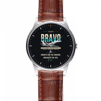 Thumbnail for Cessna Citation Bravo - Original - Leather Strap - Striped Brown Leather Strap