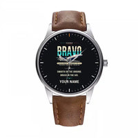 Thumbnail for Cessna Citation Bravo - Original + Name - Leather Strap - Brown Leather Strap