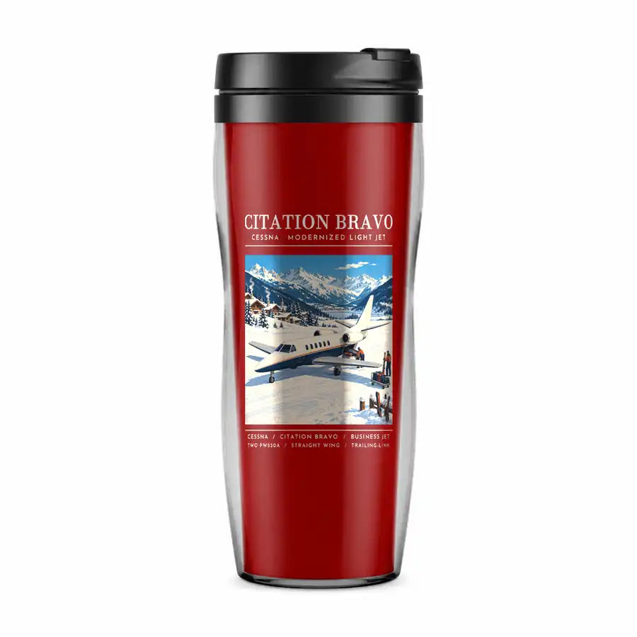 Cessna Citation Bravo - Poster - Plastic (No Holder) - Red