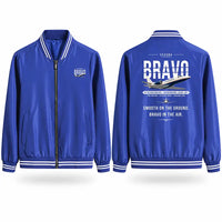 Thumbnail for Cessna Citation Bravo Stylish Jackets - Baseball Collar - Original - Royal Blue