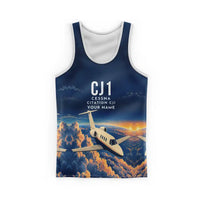 Thumbnail for Cessna Citation CJ1+ 3D All-Over Print Clothing - Tank Top - 3D + Name