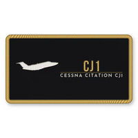 Thumbnail for Cessna Citation CJ1+ Patches - Rectangle - Black Gold