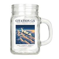 Thumbnail for Cessna Citation CJ1+ - Poster - Cocktail Glass (Mason Jar)