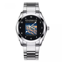 Thumbnail for Cessna Citation CJ1+ - Poster - Stainless Steel Band - For Men