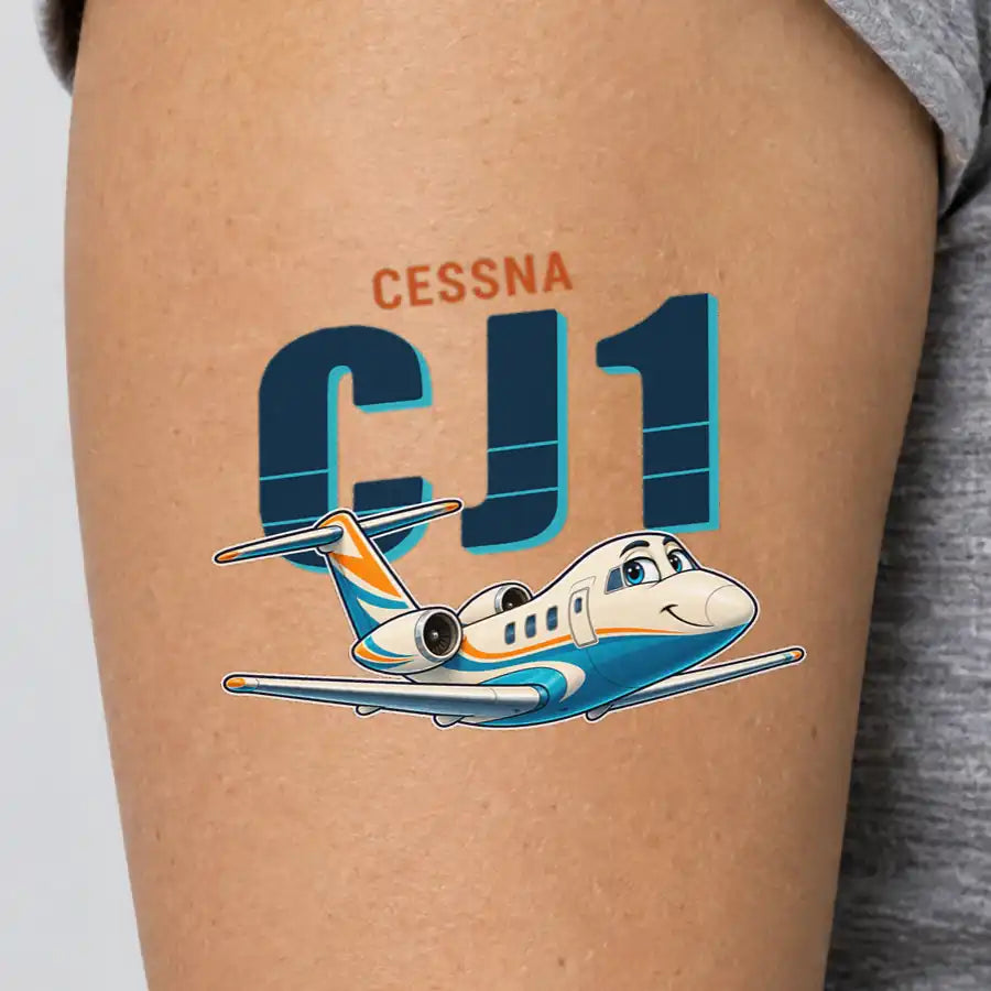 Cessna Citation CJ1+ - Tattoo - Cartoon