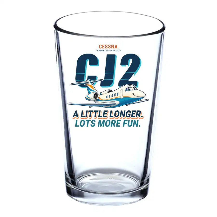 Cessna Citation CJ2+ - Cartoon - Beer & Water Glass